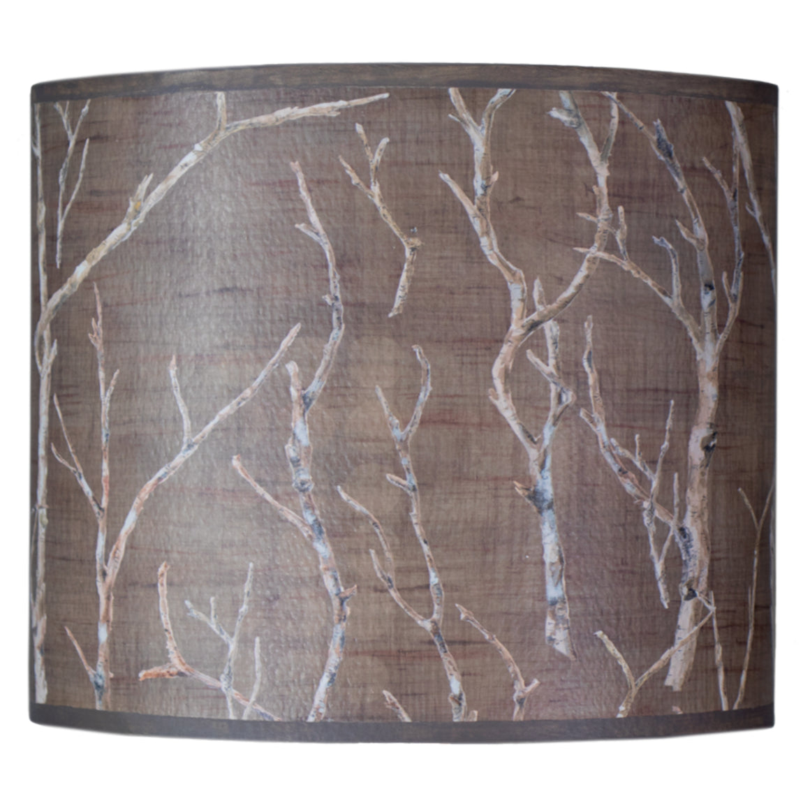 Large Oval Drum Lamp Shade in Twigs