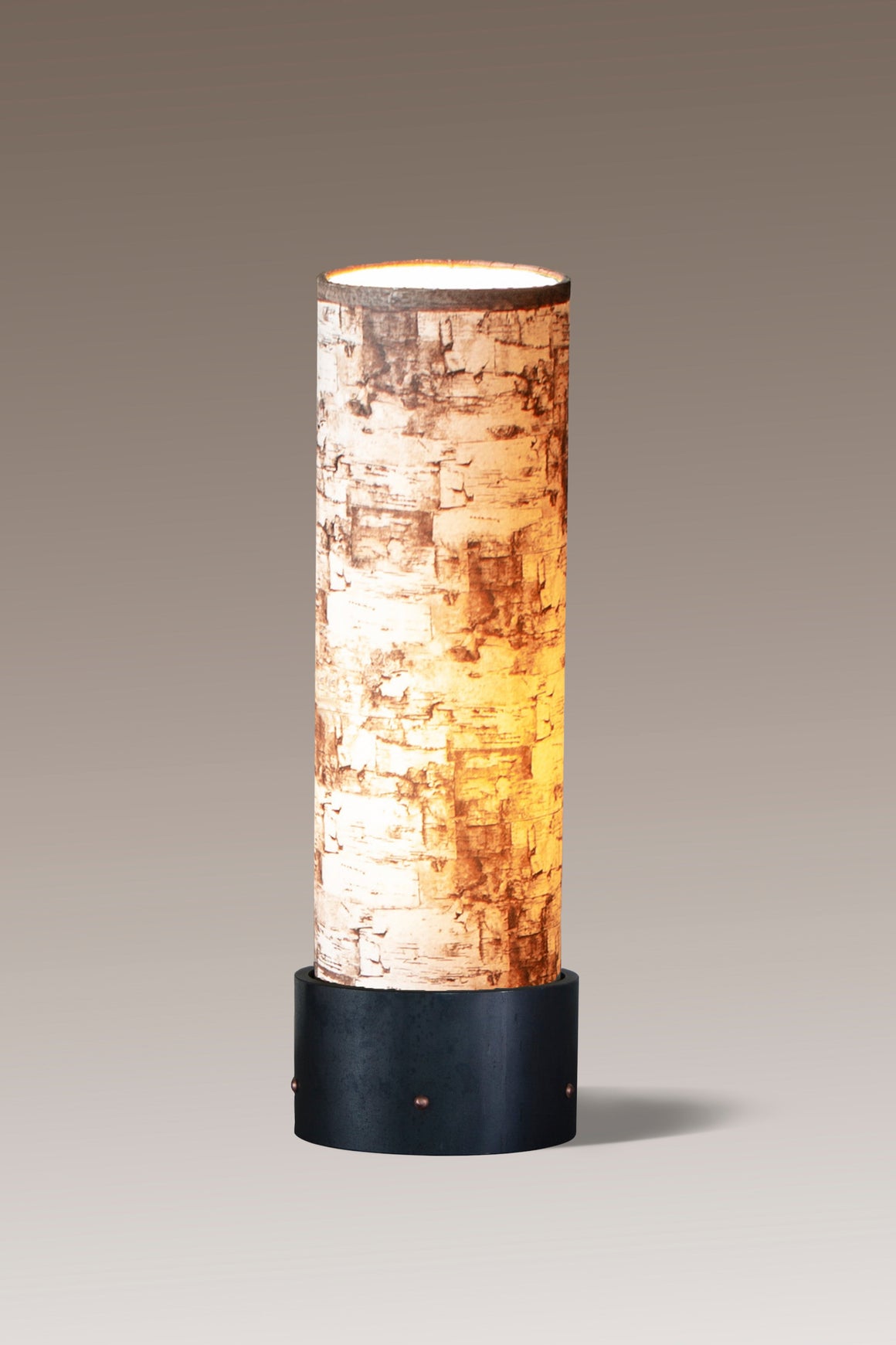Luminaire Accent Lamp with Birch Bark Shade