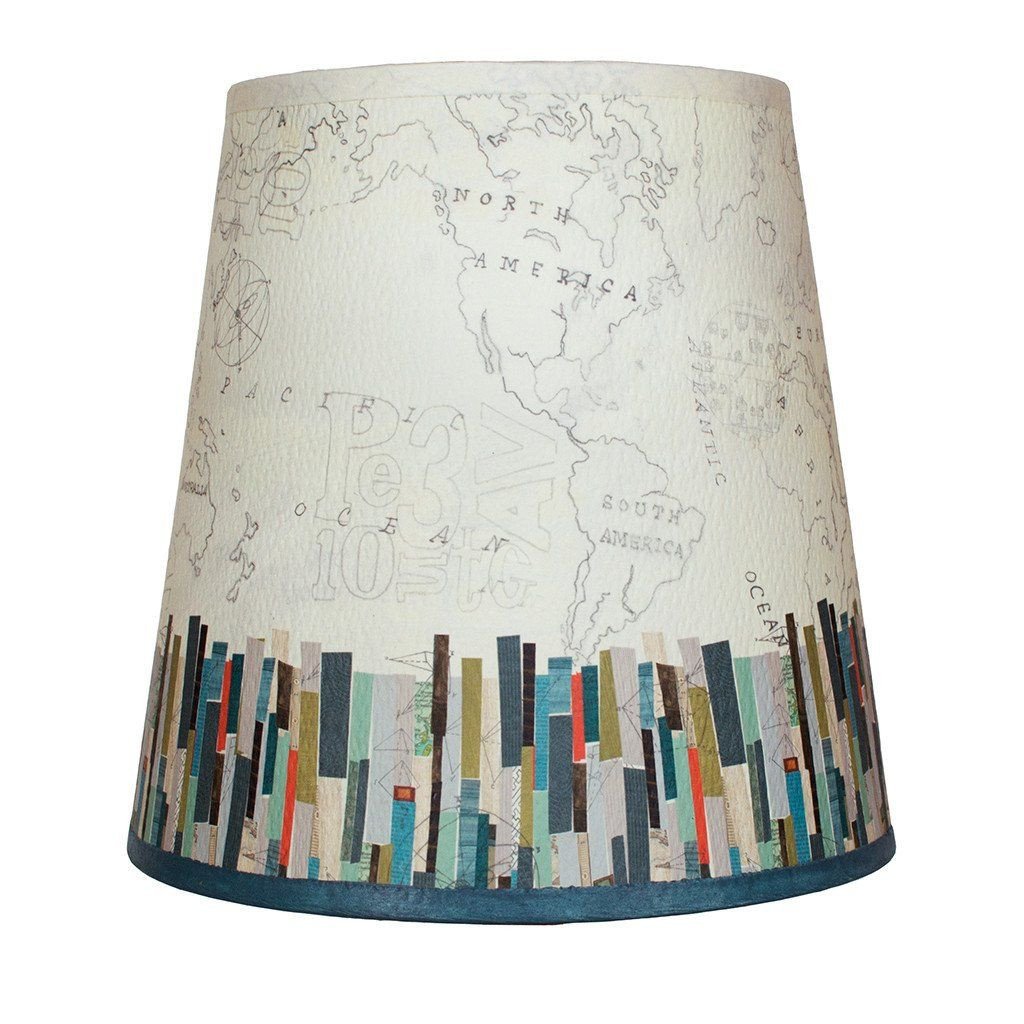 Papers Edge Accent Drum Lamp Shade