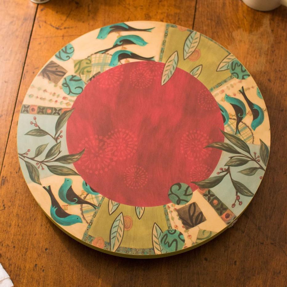 Lazy Susan in New Capri Red