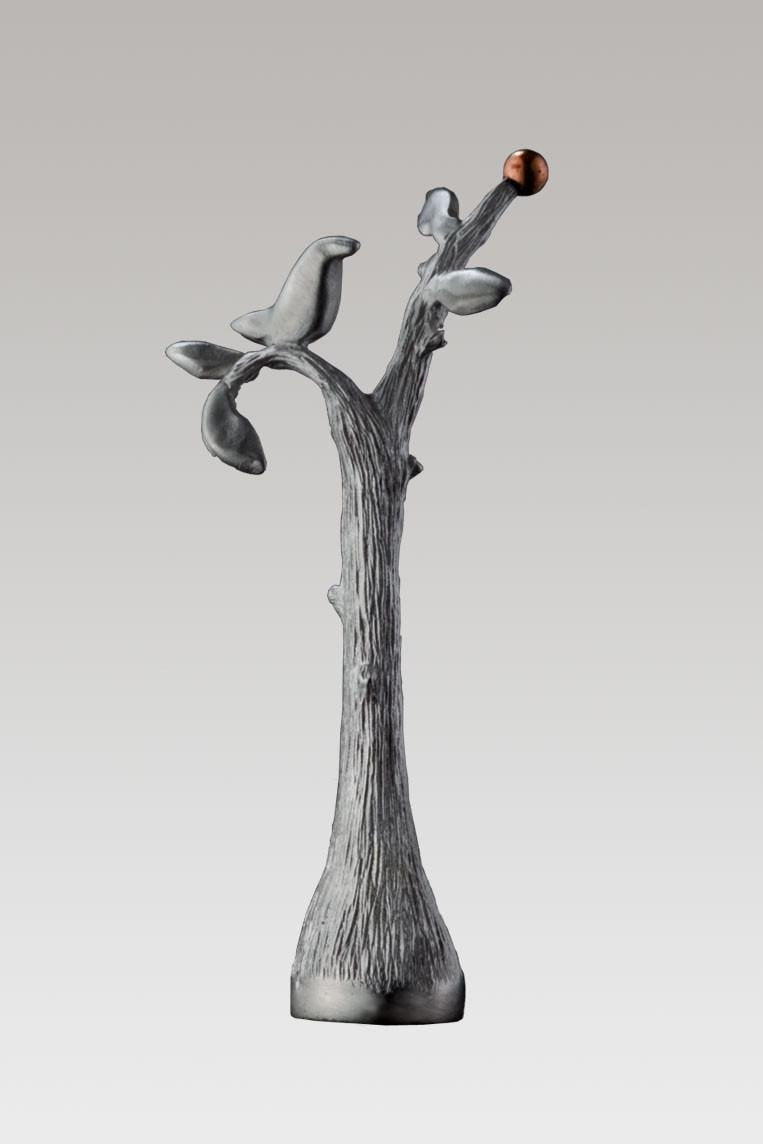 Perch Finial in Blackened Pewter