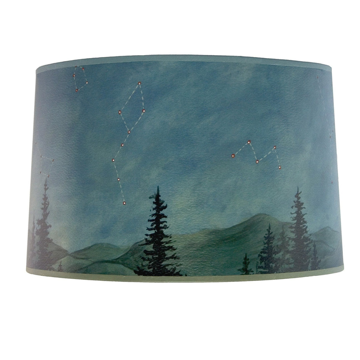 Large Drum Lamp Shade in Midnight Sky